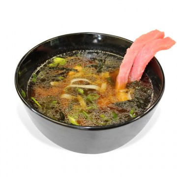 Sharp soup with tuna