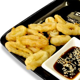 Tempura with squid
