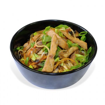 Ramen noodles with pork and mushrooms