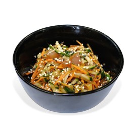 Salad with smoked chicken